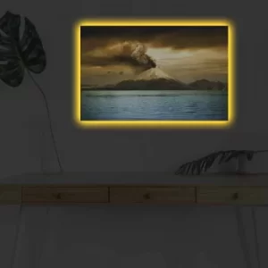 Image of 4570DHDACT-107 Multicolor Decorative LED Lighted Canvas Painting