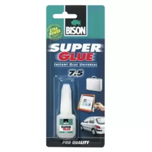 image of Bison 6312671 Super Glue Professional 7.5g