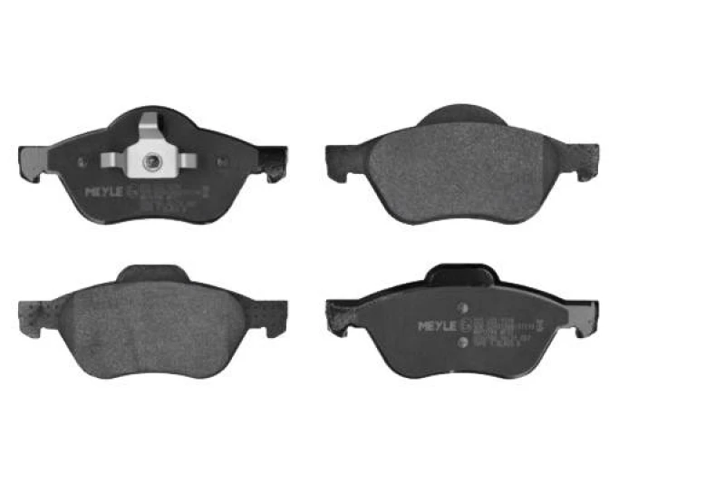 Image of MEYLE 025 232 1518 Brake pad set Front Axle, excl. wear warning contact, Original Quality, with anti-squeak plate Brake Pad Set,disc brake (402)