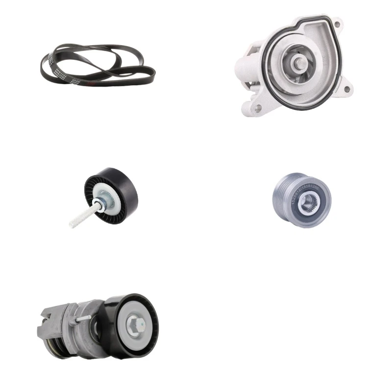 Image of RIDEX 4172P0158 Water Pump + V-Ribbed Belt Kit Water Pump + V-Ribbed Belt Kit (4172)