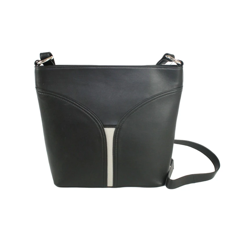 Image of Eastern Counties Leather Womens Caitlin Leather Shoulder Bag in Black Female One Size