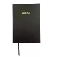 image of ValueX Academic A5 Day To Page Diary 2022/2023 - Black