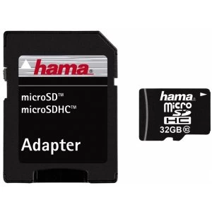 Image of Hama 32GB Micro SDHC Memory Card