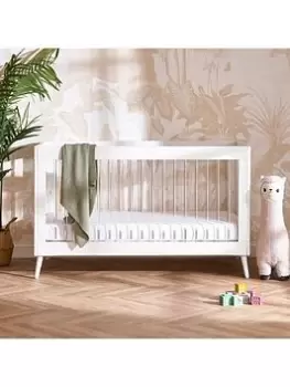 Image of Obaby Maya Cot Bed - White with Acrylic, White
