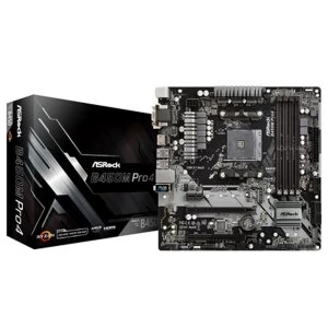 image of ASRock B450M Pro4 AMD Socket AM4 Motherboard