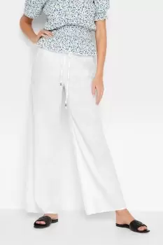 Image of Tall Wide Leg Cotton Trousers