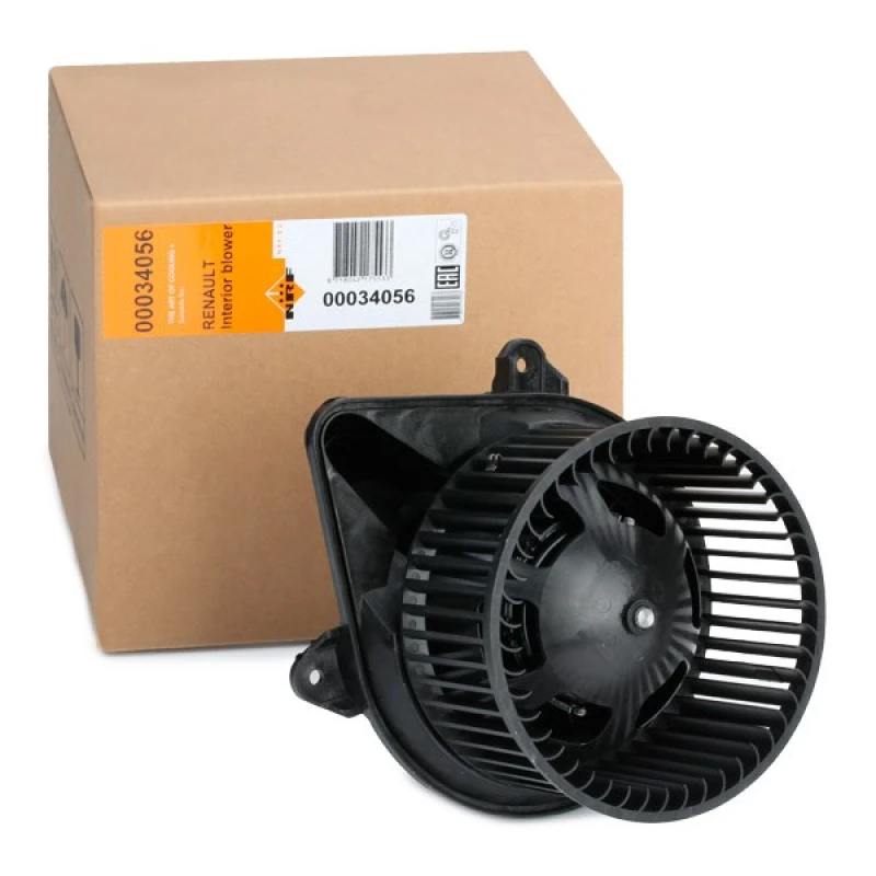 Image of NRF 34056 Blower Motor EASY FIT for left-hand/right-hand drive vehicles, without integrated regulator, with adapter Interior Blower (2669)