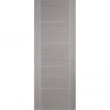 Image of Vancouver Internal Prefinished Light Grey 5 Panel Fire Door - 838 x 1981mm
