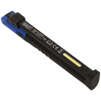 Image of Sealey LED01B Rechargeable Slim Folding Pocket Light 2 COB + 1 SMD...