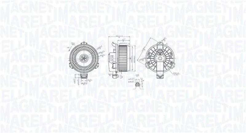 Image of MAGNETI MARELLI Blower motor MAGNETI MARELLI 069412762010