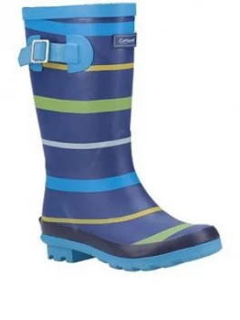 image of Cotswold Boys Stripe Wellington Boots