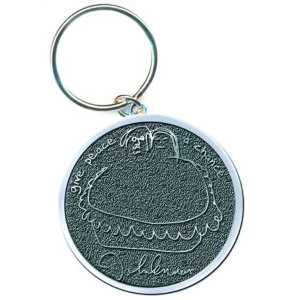 image of John Lennon - Give Peace a Chance Keychain