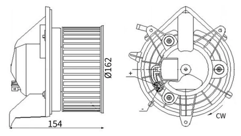 Image of Blower motor MAHLE AB 303 000S
