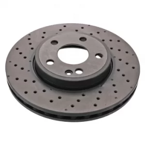 Pair of Brake Discs 44188 by Febi Bilstein Front Axle