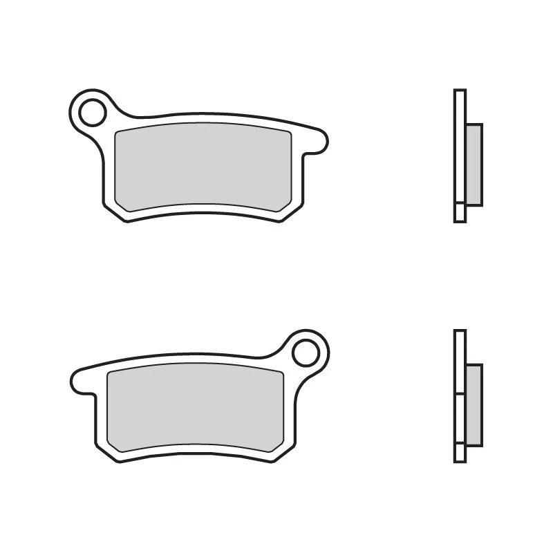 Image of BREMBO 07GR69SX Brake pad set PRIME - Sinter - SX Front and Rear Brake Pad Set,disc brake (402)