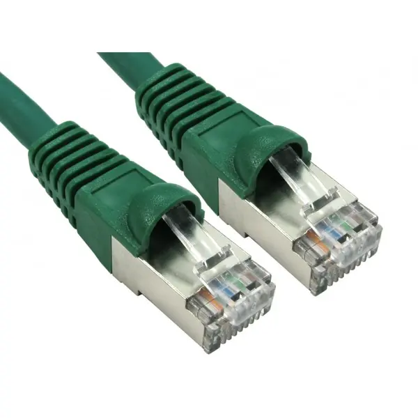 Image of Cables Direct 0.25m CAT6A Patch Cable (Green)