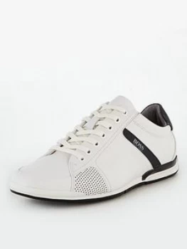 Image of Hugo Boss Athleisure Saturn Leather Trainers Size 10 Men