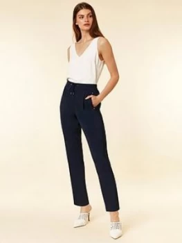 Image of Wallis Smart Joggers - Navy Blue, Navy Blue, Size 10, Women