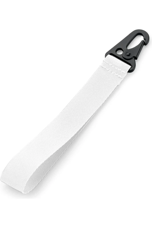 Image of Bagbase Brandable Key Clip in White White Unisex One Size