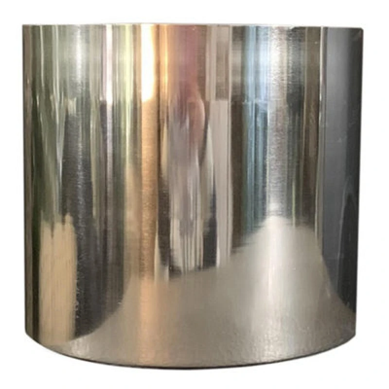 Image of Leaf 18cm Leaf Modern Metal Planter Silver