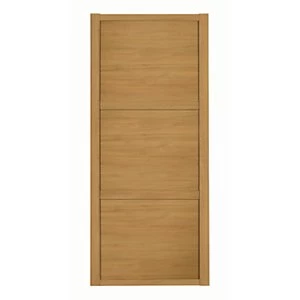 image of Spacepro 3 Panel Shaker Oak Frame Oak Door - 610mm