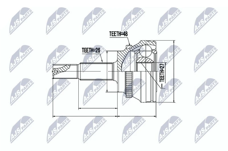 Image of NTY CV joint kit NTY NPZ-TY-081