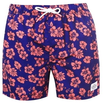 image of Hot Tuna Printed Shorts Mens - Blue/Pink