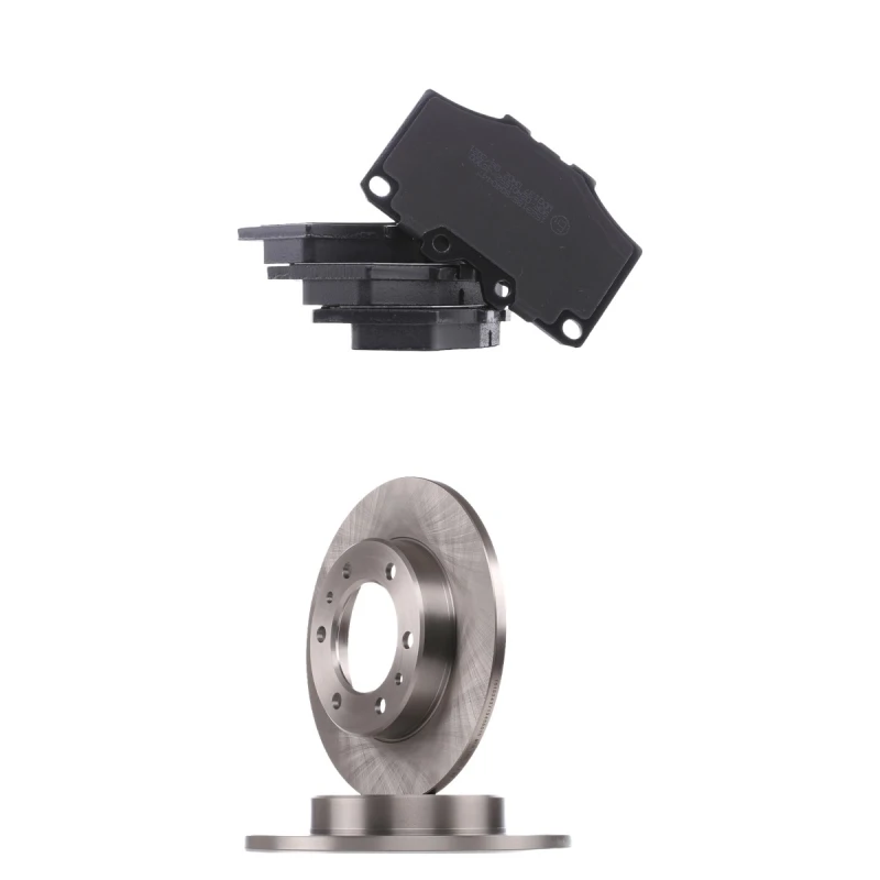 Image of RIDEX 3405B2759 Brake disc and pads set Front Axle, Brake Disc Type: Solid, excl. wear warning contact Brake Set,disc brakes (3405)
