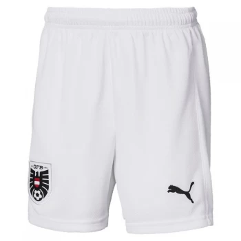 image of Puma Austria Home Shorts 2020 Junior - White