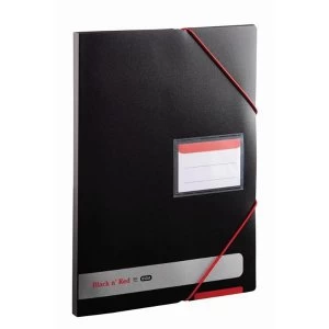 Image of Black n Red by Elba A4 Polypropylene Covered Display Book Opaque