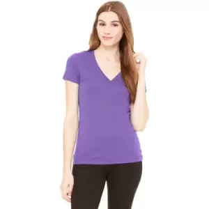 image of Bella Ladies/Womens Triblend Crew Neck T-Shirt (M) (Purple Triblend)