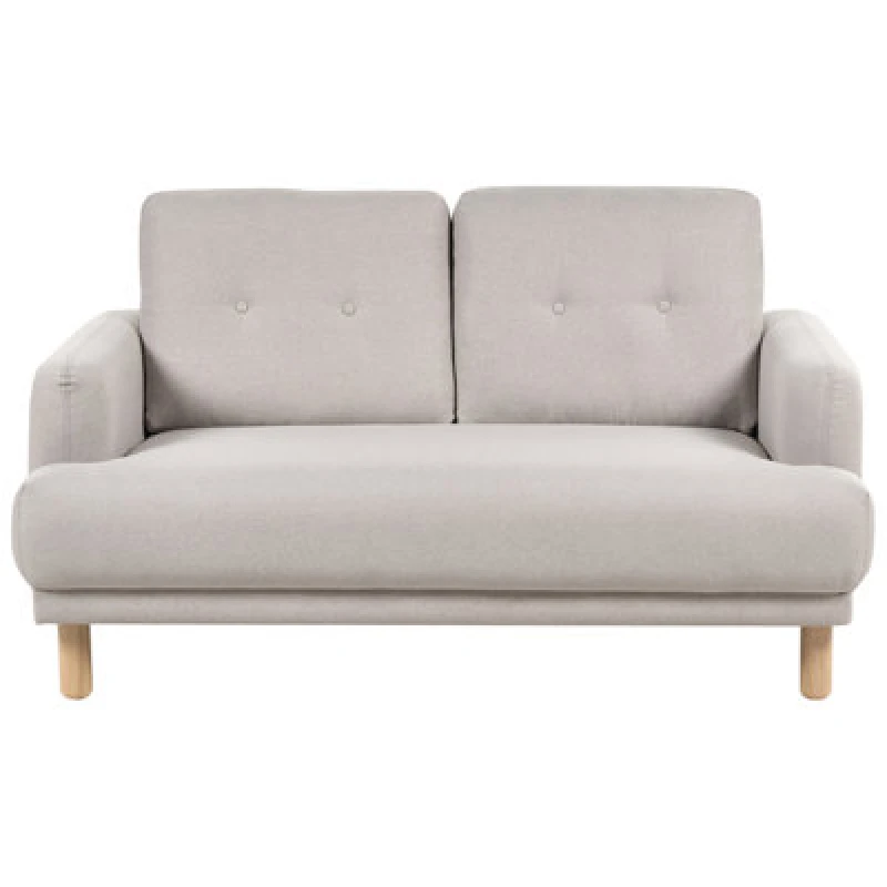 Image of Beliani Sofa 2 Seater Tuve Fabric Taupe