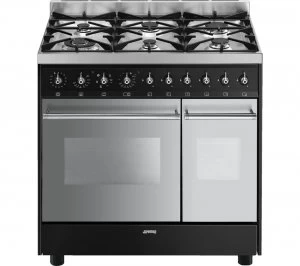 Image of SMEG C92DBL8 Dual Fuel Range Cooker - Stainless Steel