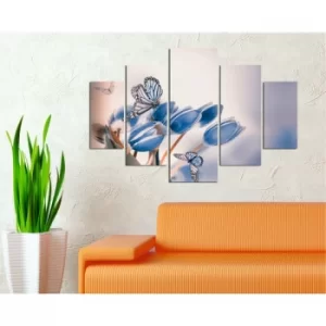 image of ST129 Multicolor Decorative MDF Painting (5 Pieces)