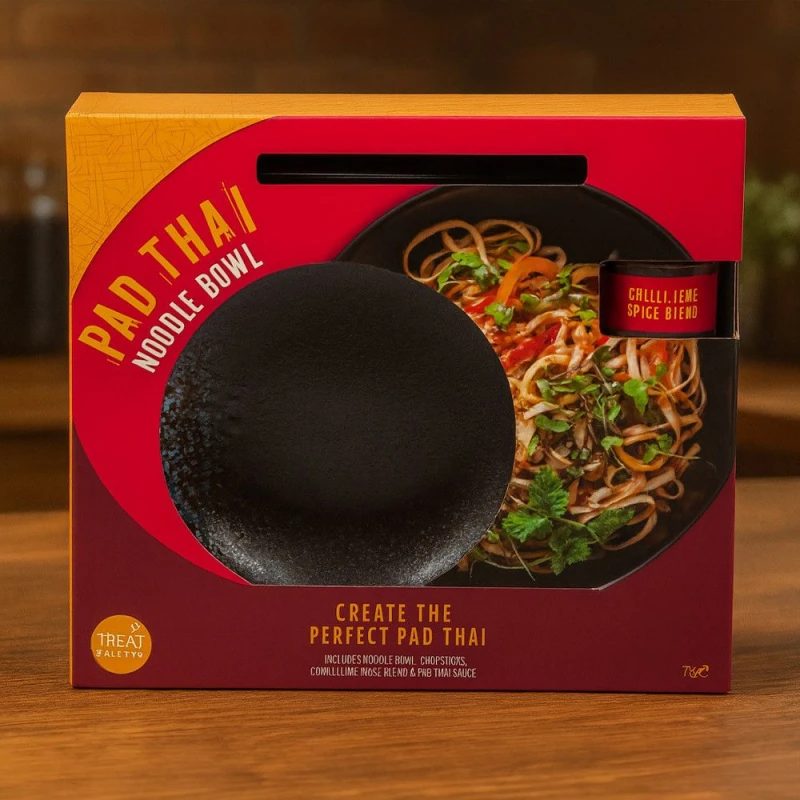 Image of Treat Factory Pad Thai Kit - Chic Bowl & Stylish Chopsticks