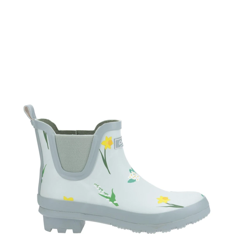 Image of Cotswold Wildflower Ankle Wellingtons Pale Green female 3 (36)