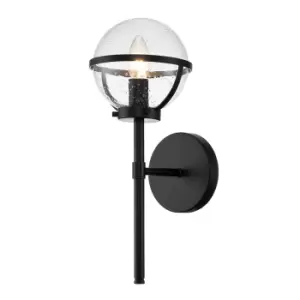Image of Hinkley Hollis Bathroom Wall Lamp Black, IP44