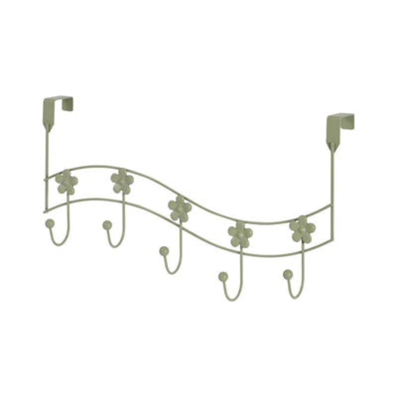 Image of Showerdrape Flowers Sage Green Over Door Storage Hooks
