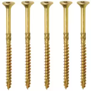 Hardened torx Wood csk Ribs Countersunk Screws - Size 6.0 x 140mm TX30 - Pack of 10