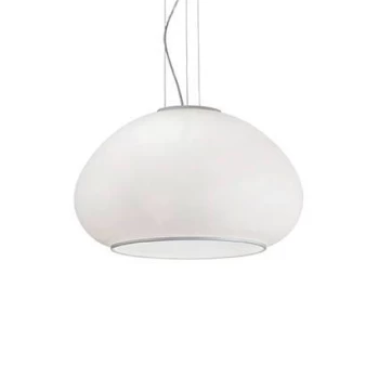 image of Mama 3 Light Large Dome Ceiling Pendant White, E27