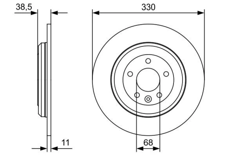 Image of Brake disc Bosch 0 986 479 W01