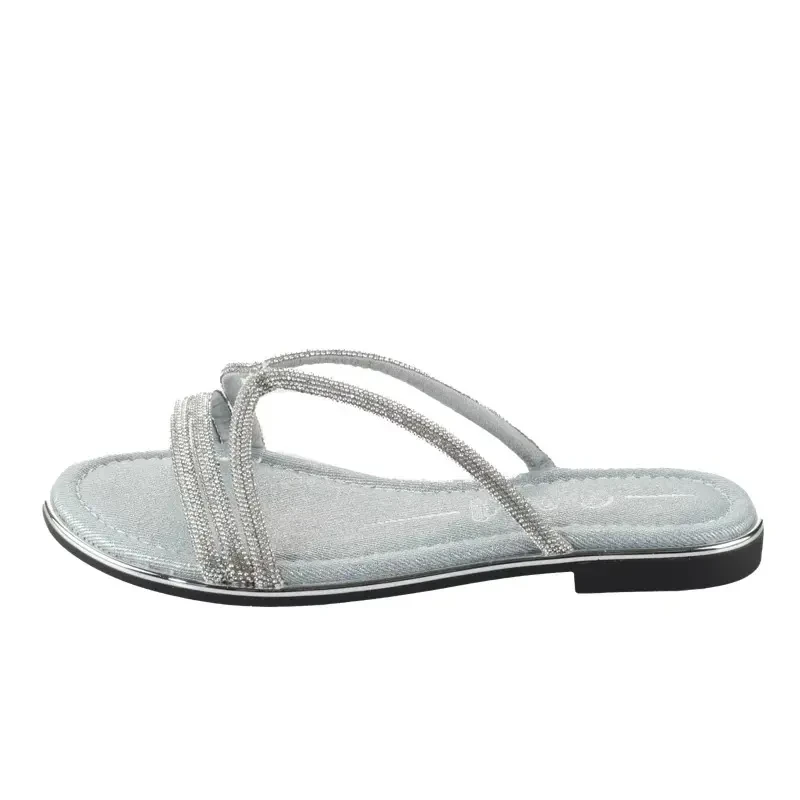 Image of Buffalo Womens sandals Buffalo Kira Mss Glam - Vegan Denim Bleu Female 37