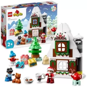 image of LEGO DUPLO Santa's Gingerbread House Toy for Toddlers 10976