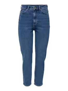 Image of ONLY Jdykaja Life High Ankle Straight Fit Jeans Women Blue