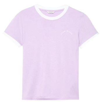 image of Jack Wills Trinkey Ringer T-Shirt - Lilac