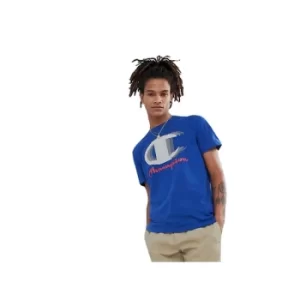 Image of Champion Logo T Shirt Blue Large