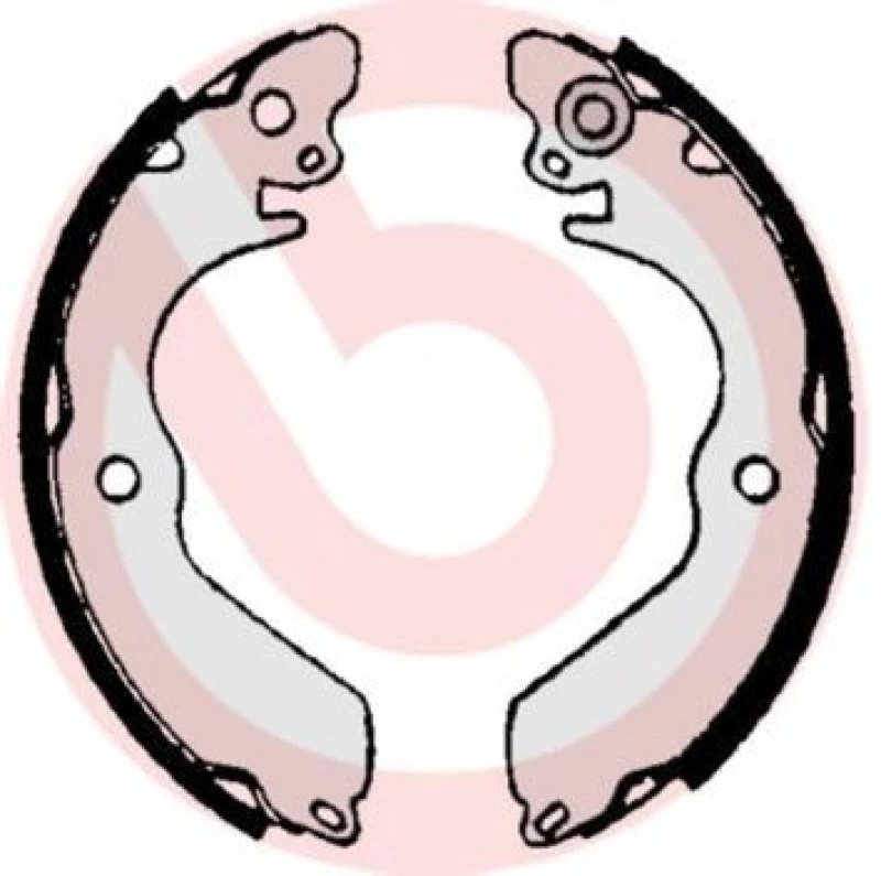 Image of BREMBO Brake Shoe Set BREMBO S 54 513