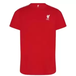 image of Team Liverpool FC Cotton T Shirt Mens - Red