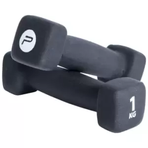 image of Pure2Improve Dumbbell Set 2x1 kg Neoprene Black