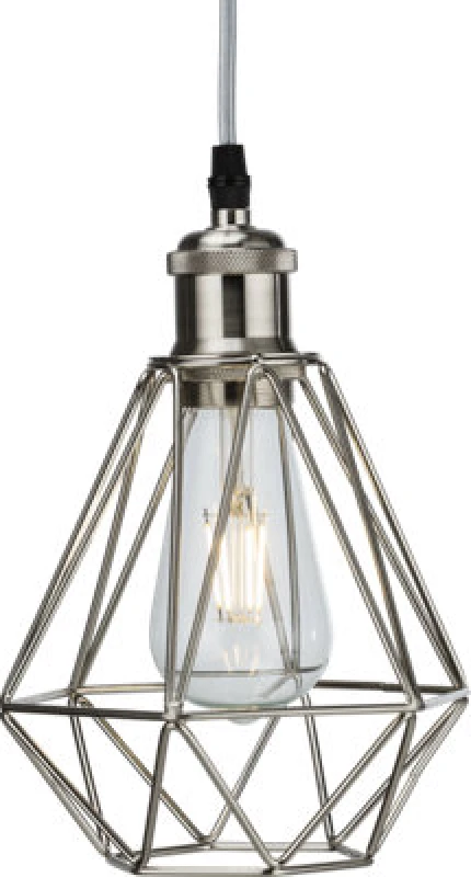 Image of Netlighting Knightsbridge Pendant Cage Brushed Chrome CAG1BC Grey